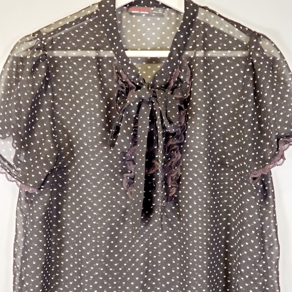 Devoted Luxury Apparel Sheer Ruffle Blouse - Picture 8 of 8